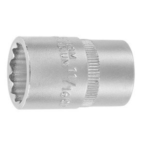 Holex 1/2 inch Drive Socket, 12 pt, 11/16 inch 642122 11/16